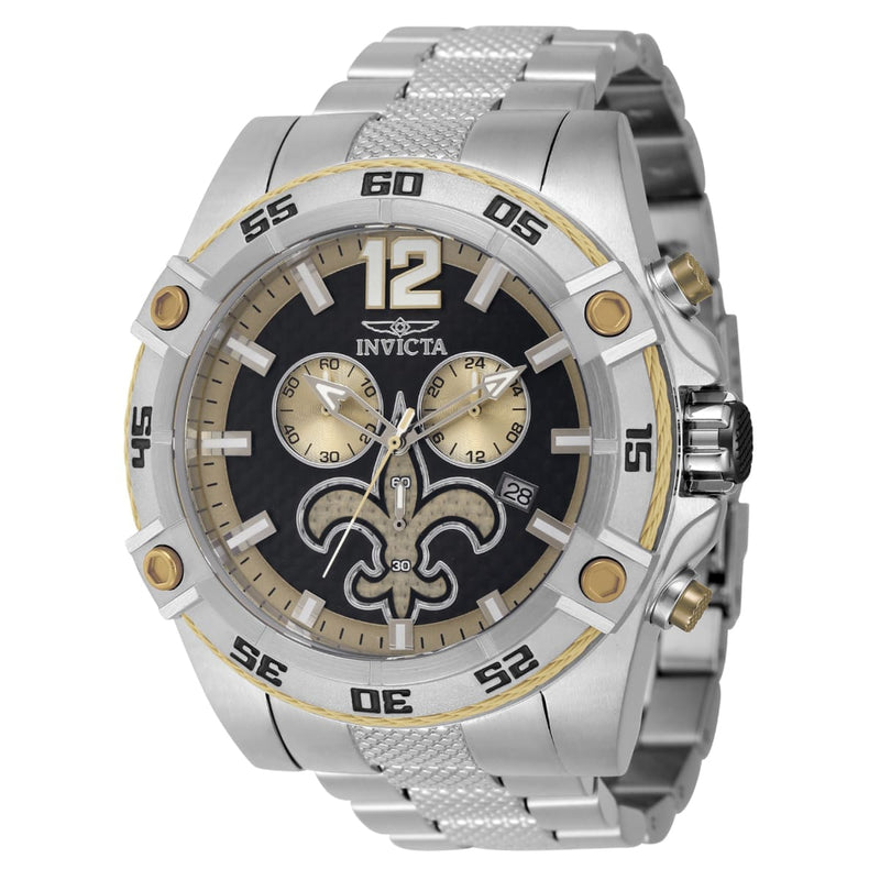 Relógio Masculino Invicta NFL New Orleans Saints - 52mm, Steel 45434