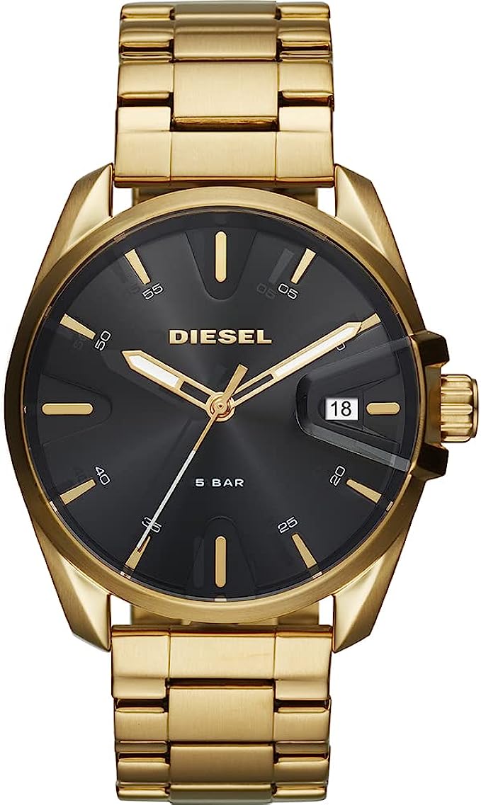 Relogio Masculino Analogico Quartzo De Aco Inoxidavel, Diesel DZ1865, Dourado - FBStorex