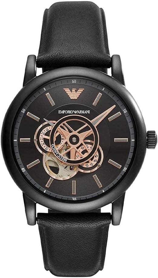 Relógio masculino Emporio Armani mostrador preto AR60012