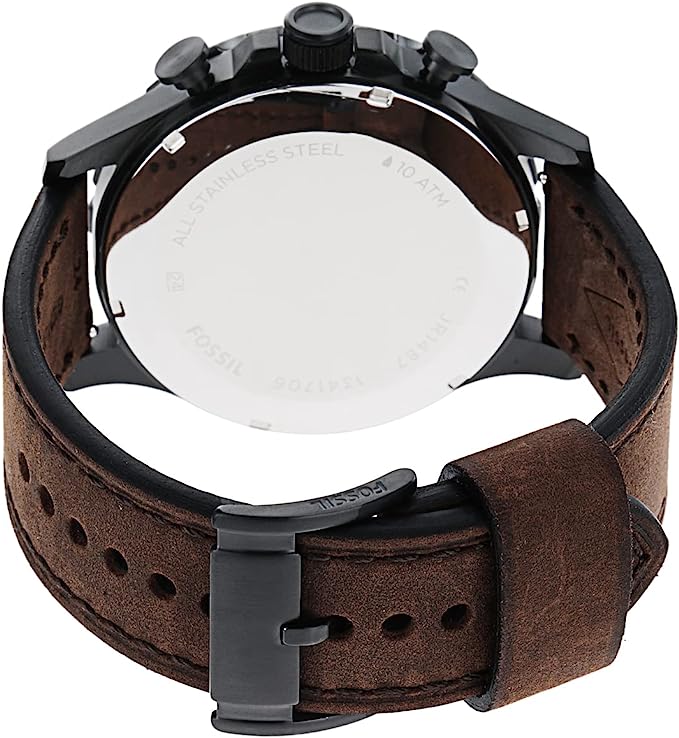 Relógio Fossil Masculino Nate Marrom - JR1487/0MN - FBStorex