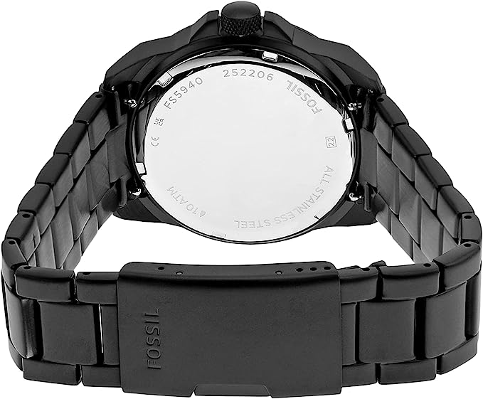 Relógio masculino Fossil Bronson com pulseira de aço inoxidável - FS5940 - FBStorex