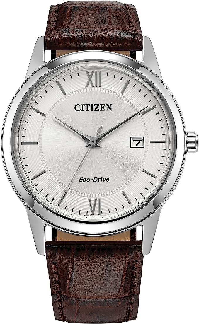 Relógio Citizen Masculino Clássico Eco-Drive com Pulseira de Couro - AW1780-25A - FBStorex