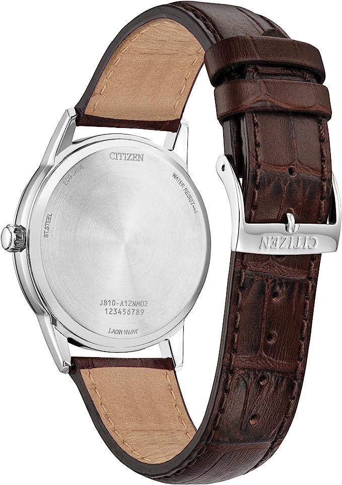 Relógio Citizen Masculino Clássico Eco-Drive com Pulseira de Couro - AW1780-25A - FBStorex