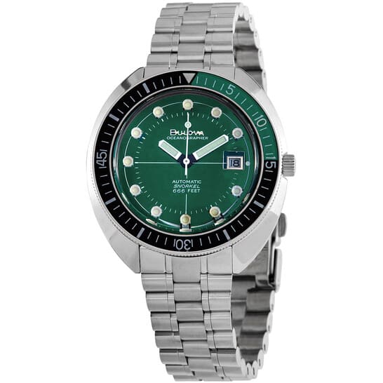 Relógio Bulova Edição Especial Oceanographer  Verde 96B322