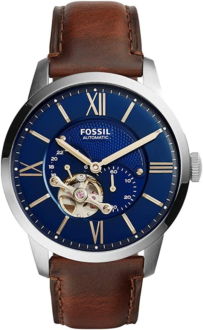 Relógio Automático Mecânico Fossil Masculino Townsman em Aço Inoxidável(ME3110) - FBStorex